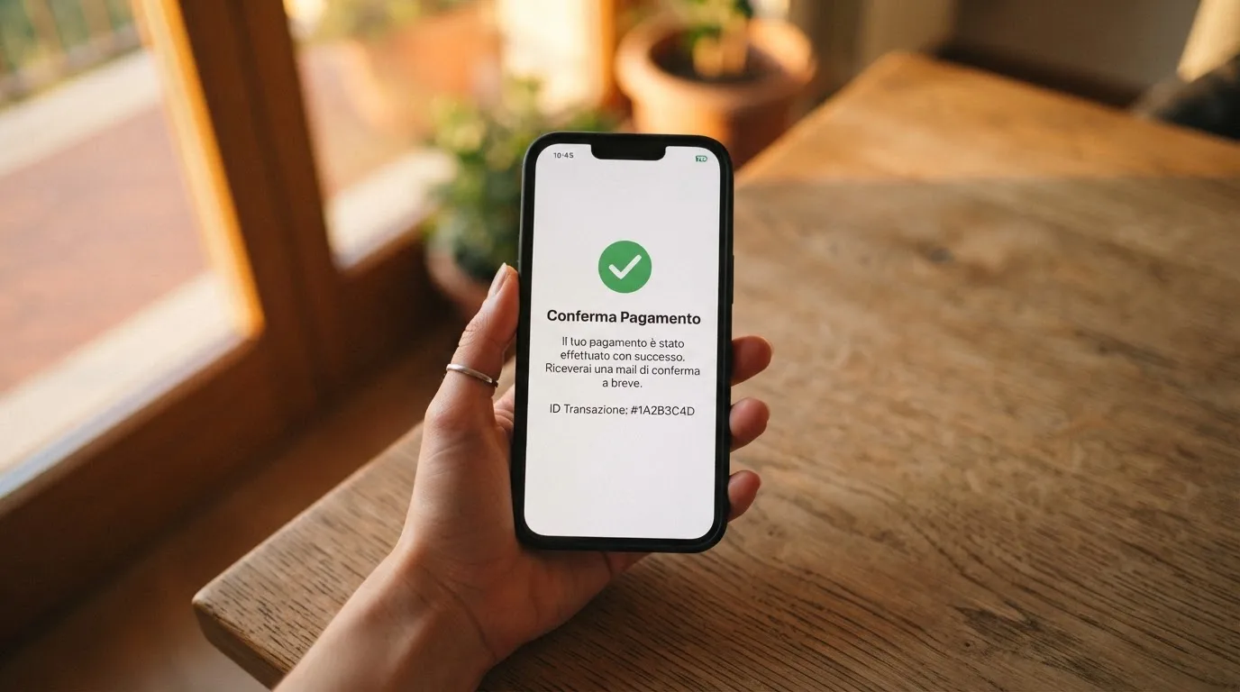 Mano che tiene uno smartphone accanto a una finestra, luce serale tranquilla — casino online con cie